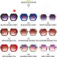 Arrivals Fahion Shade Sunglae V haped Leg Deign Overize Full Frame Brand Female Ladie Eyewear UV400