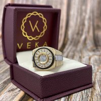 Men's and Women's Fashion Jewelry Party Bohemian Business Vintage Punk Rock Crystal Cubic Jewelry Ring