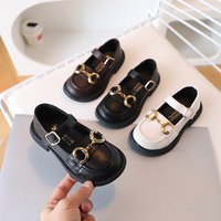 Mother & Kids Girls‘ Leather Shoes Spring Square Head Single Shoes British Style Jk Shoes Princess Shoes