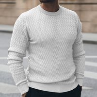 Clothing Slim Fit Acrylic Sweater Euro Style Round Neck Pullover Winter