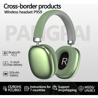 Over Ear P959 Wireless Bluetooth Headphones Card Slot Compatible Iphone Phones