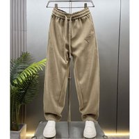 Clothing Autumn Winter Casual Scimitar Pants Trendy Loose Straight Pants Simple Solid Sports Sweatpants