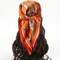 Floral Print Paisley Headscarf Small Square Shawl Scarf Headband Bag Wrap