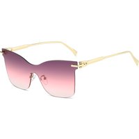 Nw Cross-bordr Forign Trad Modl Framlss Cut-dg Cat-y Rtro Strt Sunglasss Wholsal Vrsatil Fashion