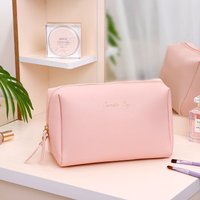 Makeup Tools & Accessories New Large Cosmetic Bag, Simple And Fashionable Storage Bag, Solid Color Waterproof Wash Bag, Multi Functional Lipstick Bag
