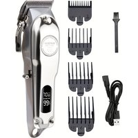Professional Hair Clippers For Men  Cordless Set , Hair Cutting Kit & Zero Gap T-Blade Trimmer Combo,With LED Display, Holiday Gift Father’s Day Gift