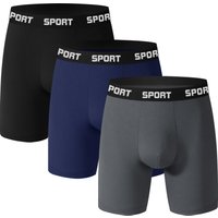 Underwear Mid Waist Elastic Sports Boxer Shorts