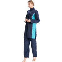 Clothing Muslim Swimwear Southeast Asian Conservative Three Piece Sportswear Swimming Suit