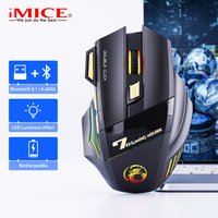 2.4G Wireless Silent Gaming Mouse With RGB Breathing Light, Rechargeable, 7-Key Programmable, Ergonomic Design For Laptop/PC (GW-X7)