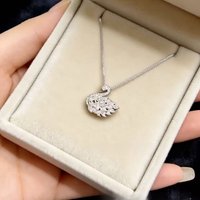 Elegant Full diamond Swan Necklace Versatile Collarbone Chain Exquisite Simple Gift Girlfriend