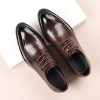 New men's business dress leather leather high-end brogues