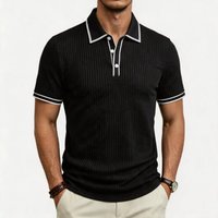 Short Sleeve Polo Shirt Knitted Summer Export Cross Border Top