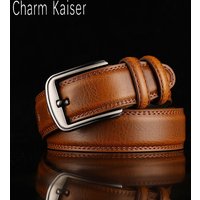 Hot Items Selected Good Real Cowhide Needle Buckle Belt 4 Fashion Versatile Casual Trendy Trouser Belt