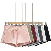 Women's Clothing Spring New Low Waist Hot Girl Drawstring Wide Leg Hot Pants Women Casual Slim Straight Sports Shorts Women