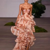 Women's Clothing Summer Fashion Multi Layer Ruffle Butterfly Dress Long Skirt