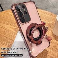 For Samsung S24 S22 Ultra A34 A53 A15 A52 A05 A32 A35 S23 Len Film Protect Transparent Bracket Cover