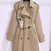 Trench Coat Spring Autumn Small Sense Medium Length Waist Temperament This Years Popular Coat