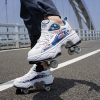 Roller Shoes Roller Shoes Roller Skates Four Wheel Double Row Cross Border Roller Shoes