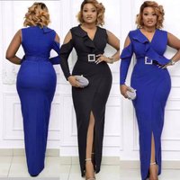 Plus Long Irregular Slim Dress One Shoulder Dress Long Dress Muslim
