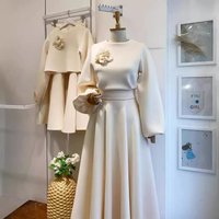 2025 Autumn Dubai Muslim Floral Loose Top Skirt Fashion Casual Set