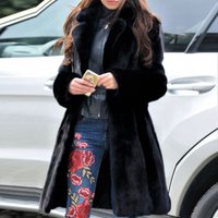 Clothing Rabbit Fur Jacket Long Suit Collar Fur Jacket Coat Source Top