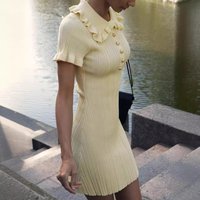 Women's dress summer Hepburn style tight knitted skirt