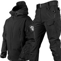 Sharkskin Thermal Camo Set - Men's Winter Tactical BDU Uniform, Fleece Lined Military Combat Clothing