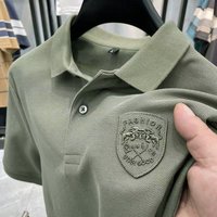 Khtt333504 Source Manufacturer Polo Shirt Short High end Feel Versatile Casual Style Turn down Collar T shirt Half Sleeve