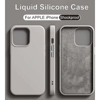 Liquid Silicone Phone Case IPhone 13 14 11 12 Pro Max 15 Plus Bumper Cases Shockproof Soft Cover