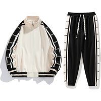 Clothing High End Spring Autumn Sports Suits Leisure Morning Jogging Fitness Sports Stand Up Collar Cardigan Two Piece Suit