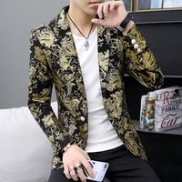 20 Spring Autumn Fashion Hot Bright Face Small Korean Edition Slim Fit Non iron Suit Coat