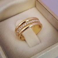 Cao Shifeng simple ring headpiece copper plated fashionable ring