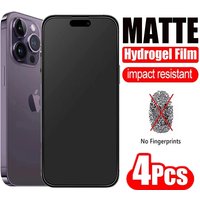 4Pcs Matte Hydrogel Film iPhone 14 12 13 Pro Max Mini Screen Saver iPhone 11 Pro Max X XR 6 7 8 Plu