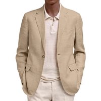 Spring Autumn Long Sleeved Lapel Fake Pocket Business Casual Suit Jacket