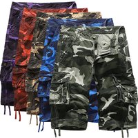 Man's clothing Men's loose casual five division pants camouflage shorts multi-pocket pants