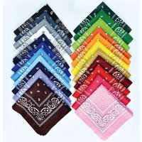 Polyester Paisley Cashew Flower Square Scarf Hip Hop Outdoor Cycling Bandana Headscarf