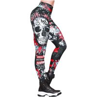 yoga Pants printed skull Halloween tight fitness training yoga pants XY562 dance training pants