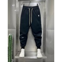 Chaopai Spring Autumn Season Small Foot Casual Embroidered Sports Guard Pants Loose Korean Edition