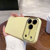 Liquid Large Window Compatible Apple 17 Pro Max Phone Case IPhone 16 Lens Protector Silicone Protective Cover 15