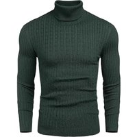 Spring Autumn Casual Slim High Collar Pullover Sweater Top Twist Pattern