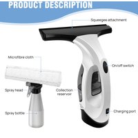 Cross Border Small Electric Glass Handheld Window Cleaner Strong Suction Efficient Portable Magic Tool