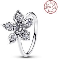 Pan’s New Arrival Bowknot Entwined Square Full Diamond Pentagram Halloween Ring