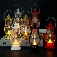 Vintage Lantern LED Retro Oil Handheld Kerosene Small Lantern Electronic Candle Creative Holiday Decoration Gift Wind Lamp