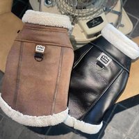 Dog Clothing autumn winter plus velvet sleeveless vest Teddy Schnauzer Bichon Maltese fur