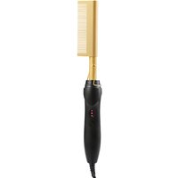 electric curling comb two-in-one curling stick electric curling dual-use copper comb curling straight function electric hair straightening comb