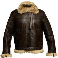 Men plus heavy craft men's fur all-in-one coat Long sleeve fur coat