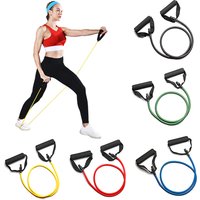 5 Levels Resistance Bands with Handles Training Exercise Tube Band Pull Rope Fitness Elastic Bands Workouts Strength Equipment