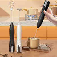 Portable USB Electric Beater Household Kitchen Handheld Egg White Coffee Frother For And Whipping Cream Milk Frother