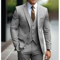 Solid Summer Suit Set European American Style Business Banquet Formal Dress