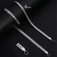 Necklace Necklace Hip Hop Cuban Chain Necklace Trendy Simple Personality Clavicle Versatile Titanium Steel Accessories Ins Hip Hop Handma